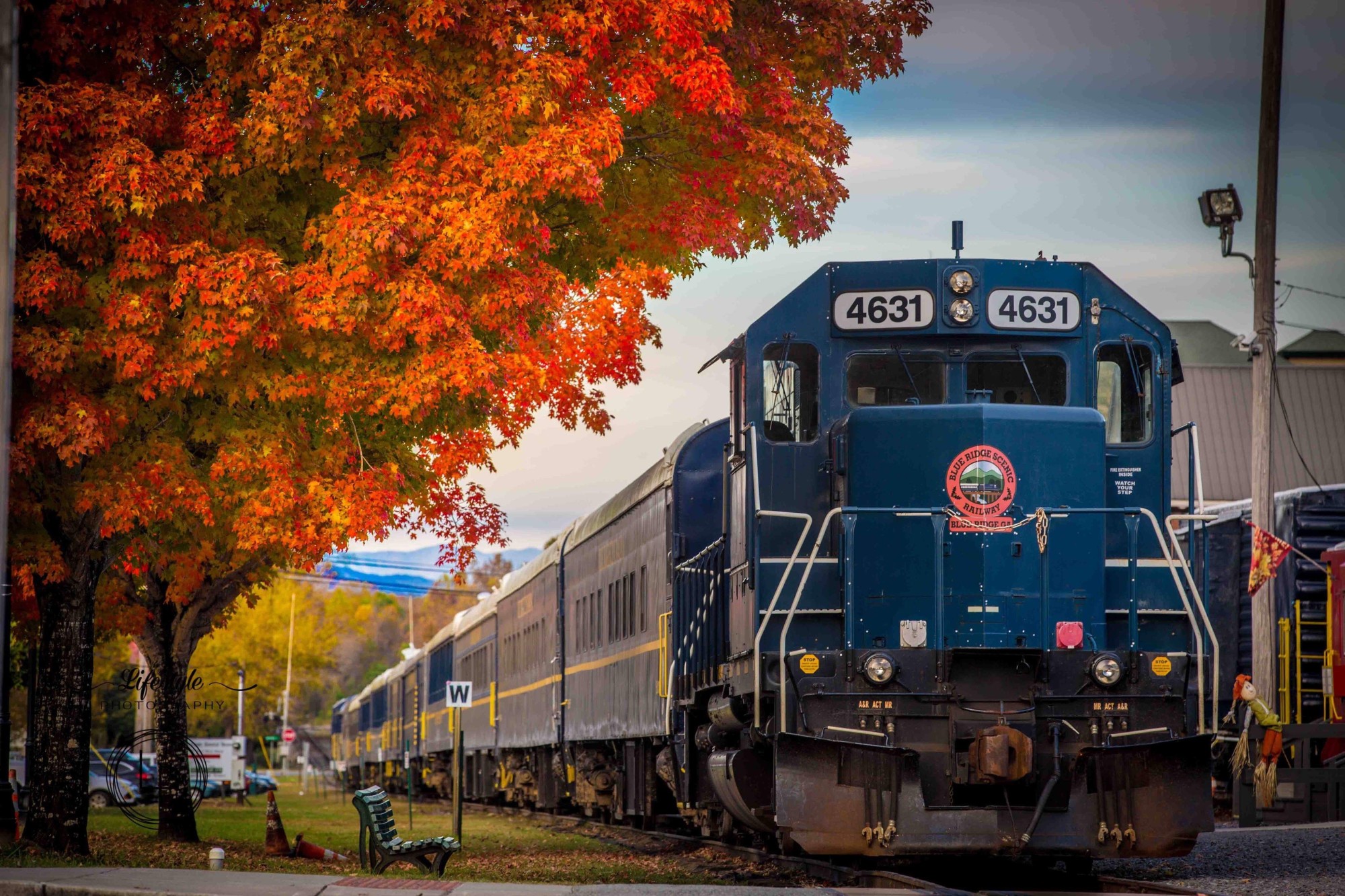 Blue Ridge Scenic Railway train ride through the North Georgia mountains